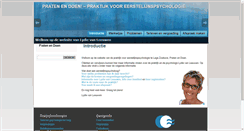 Desktop Screenshot of eerstelijnspsychologe.nl